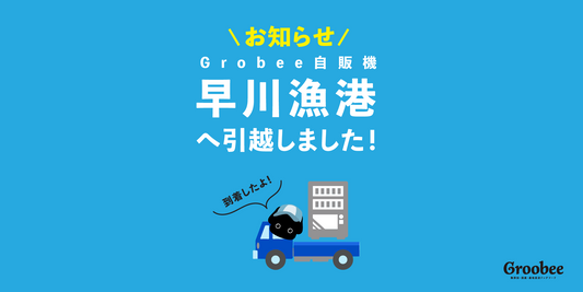 【お知らせ】自販機が小田原・早川漁港に引っ越しました!